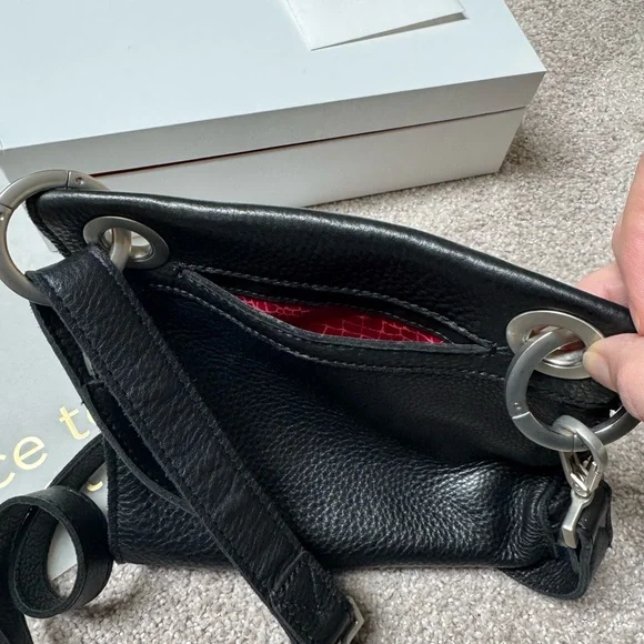 Rare Hammett Tony small black grained leather with brushed silver hardware - Picture 7 of 7